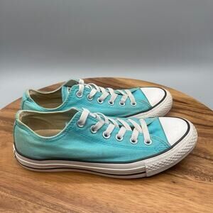 Converse All Star Chuck Low Taylor Shoes Womens 8 Blue Skate Comfort Walking